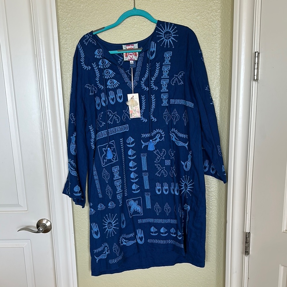 Johnny Was Acantha Kimono Sleeve dress NWT Size L